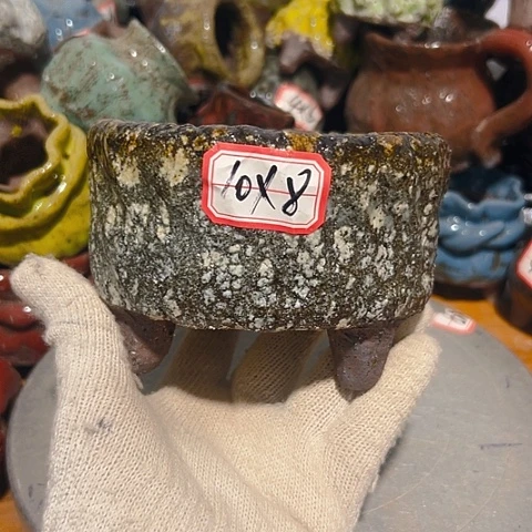 粗陶花盆手工花盆制作就这样