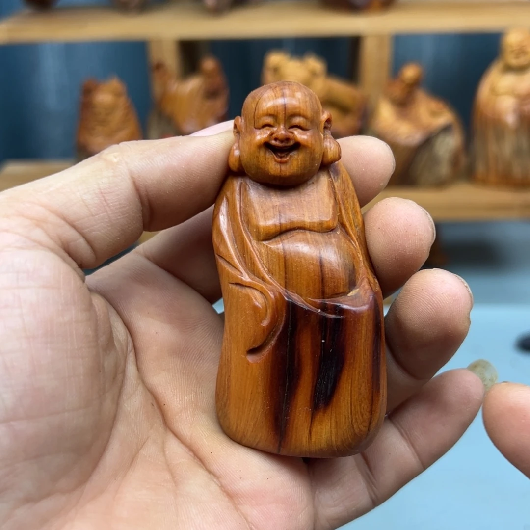 无***子木崖柏木摆件手把件