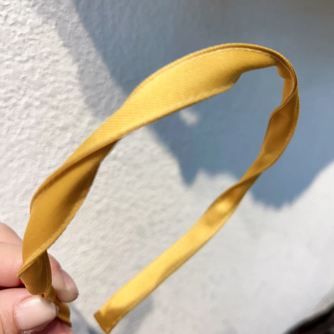 B170稍宽韩气十足黄色发箍