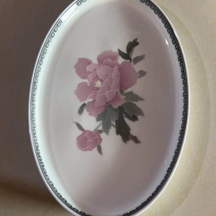 醴陵高温瓷手绘，31.5厘米，鱼窝盘