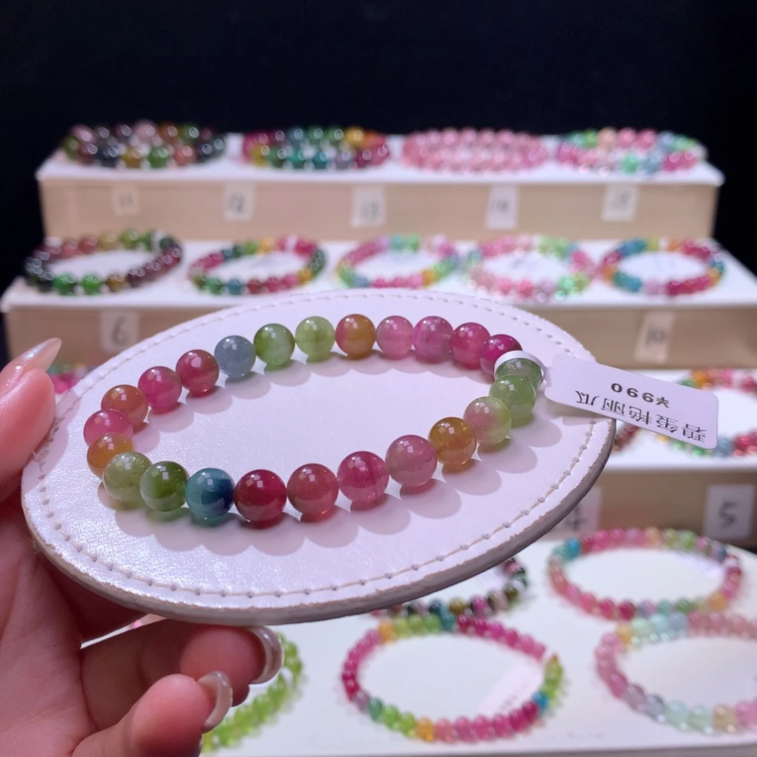 碧玺未镶嵌手链碧玺