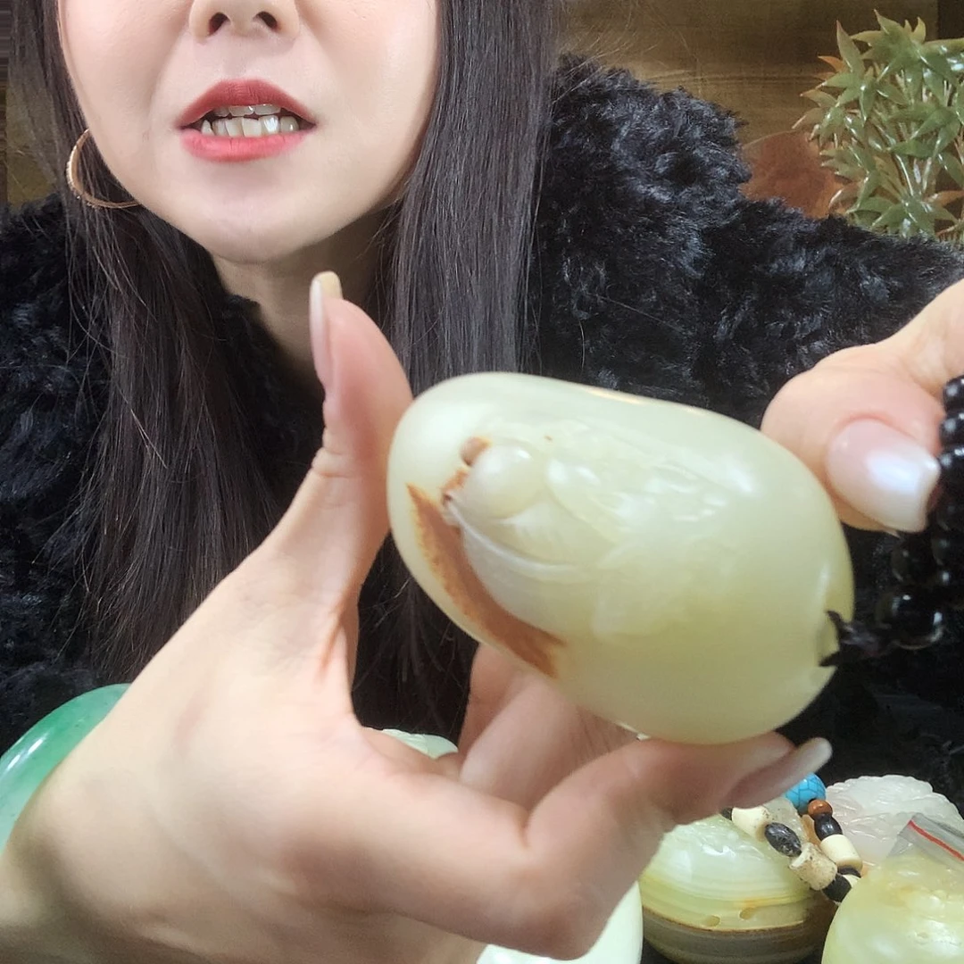 （***）石材古青石手把件
