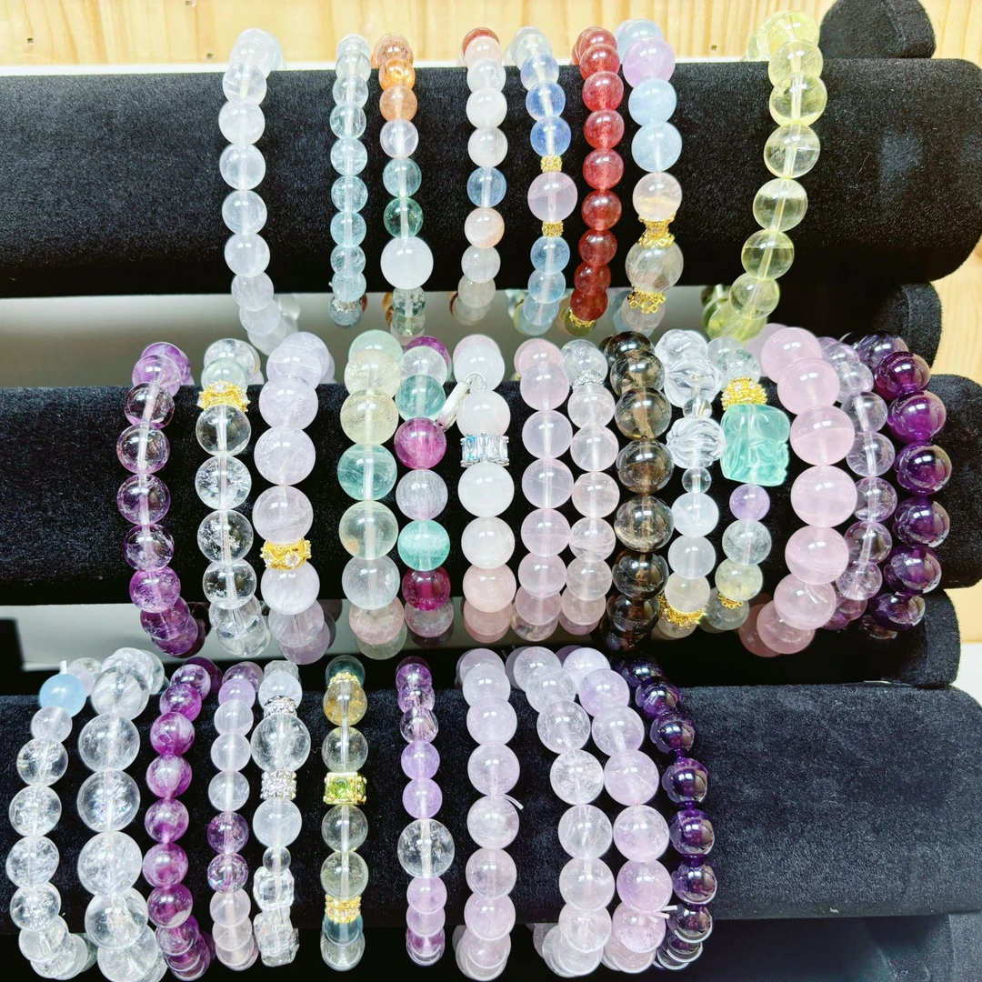 非金属玻璃手链  合金手链 订制DIY款 超低福利款