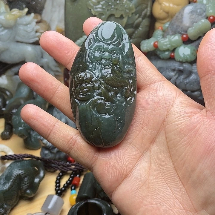 和田玉未镶嵌挂件