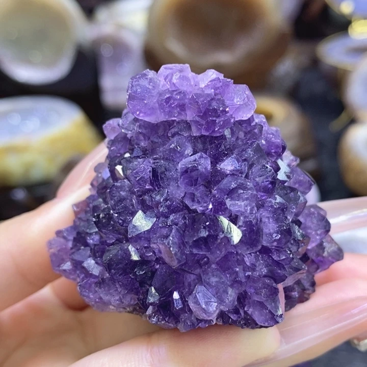 未镶嵌珠宝半成品紫晶紫晶山