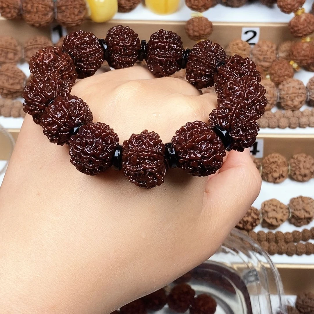 人***转手串金刚菩提收藏版稀有精品8版老籽蜂窝