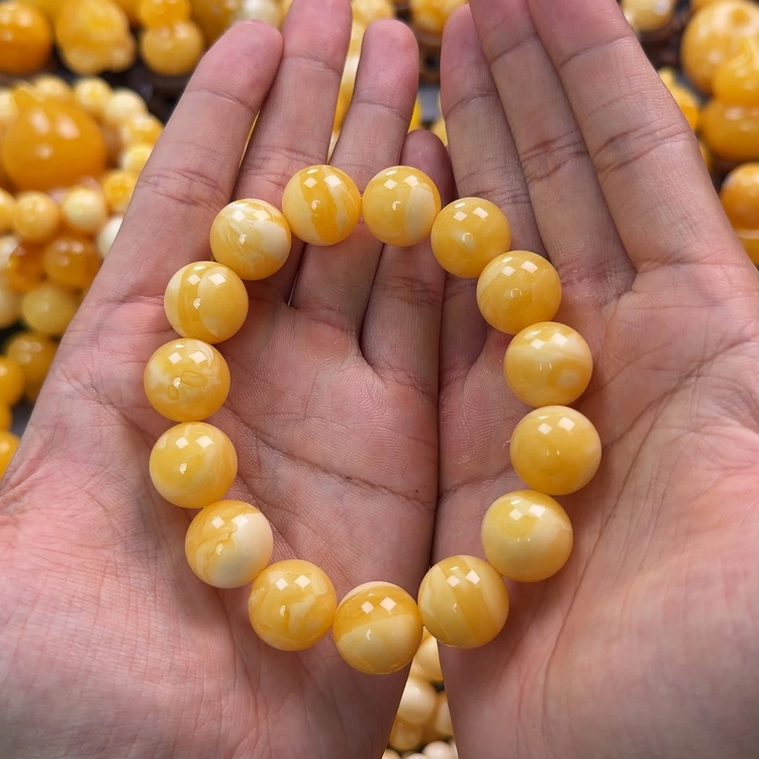 琥珀未镶嵌珠宝奇石16mm同料