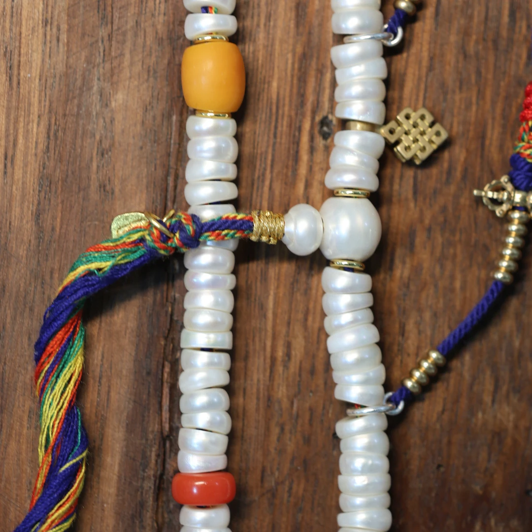 手链 8-9mm 藏式108 大肠念珠（2.5 孔搭配款）