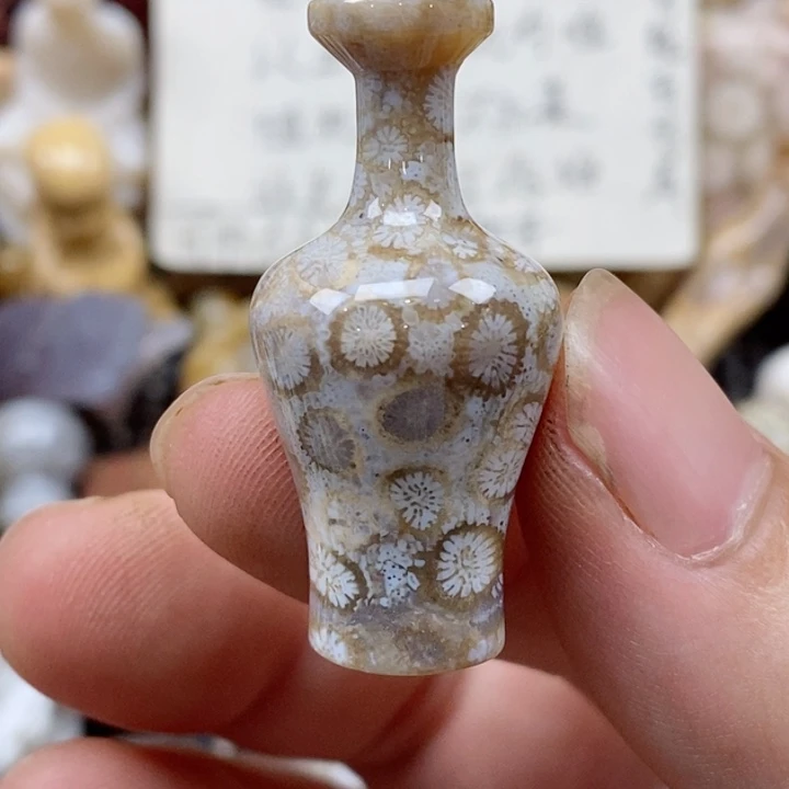 颈饰未镶嵌硅化珊瑚（珊瑚玉）有瑕