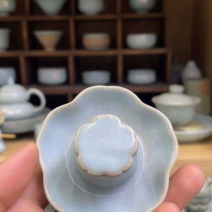 杯子微瑕梅花盖置