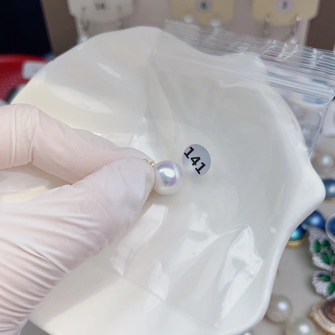 淡水珍珠银S925镶嵌颈饰