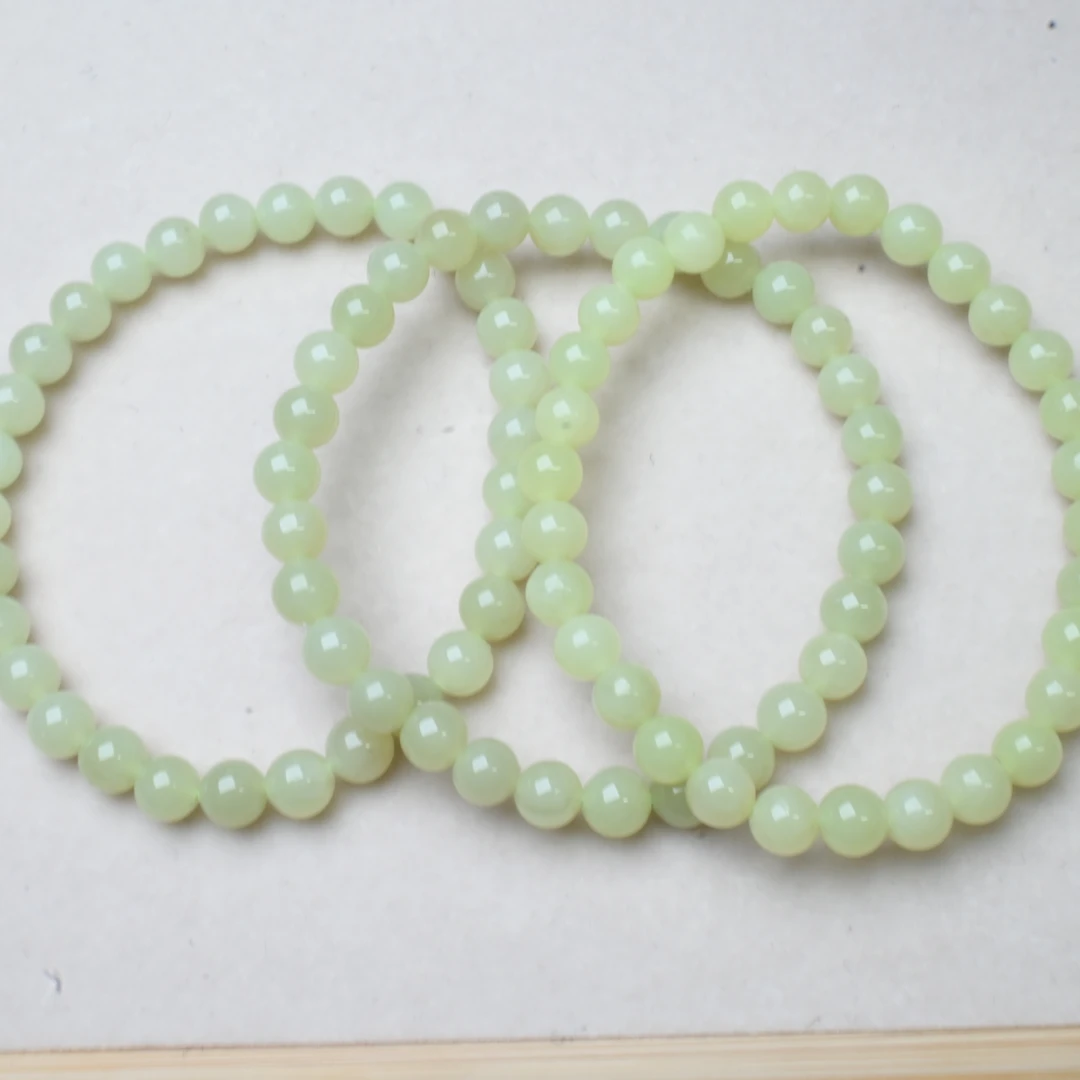 【D74】和田玉黄口手串多样性发其一