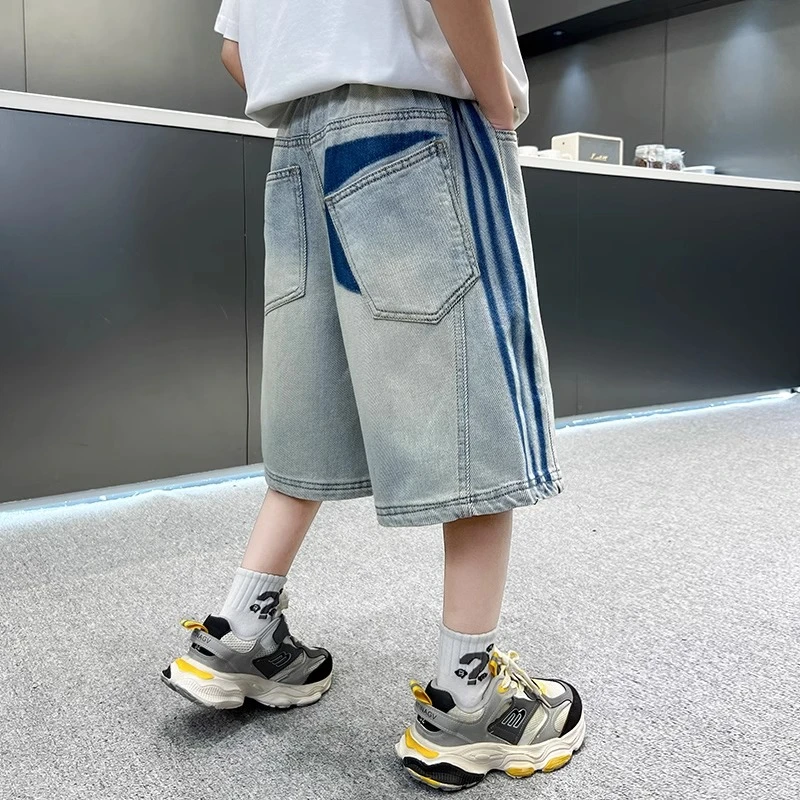 儿童装男童夏季短裤裤子2025新款夏款夏装薄款中大童中裤牛仔裤潮