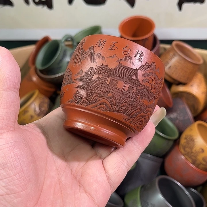 茶杯紫砂全手工紫砂主人杯