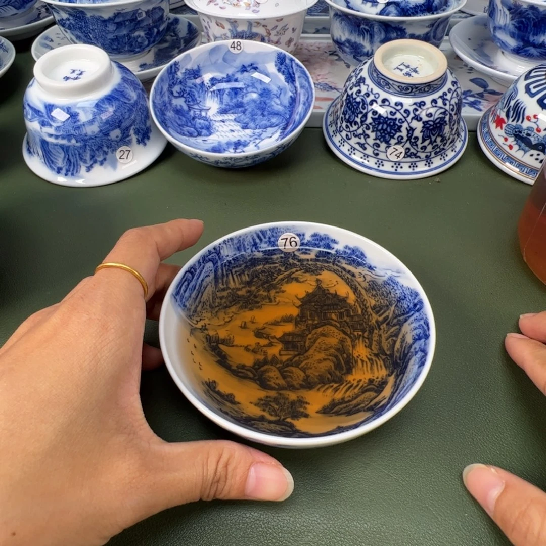 景德镇纯手工纯手绘茶具木木76