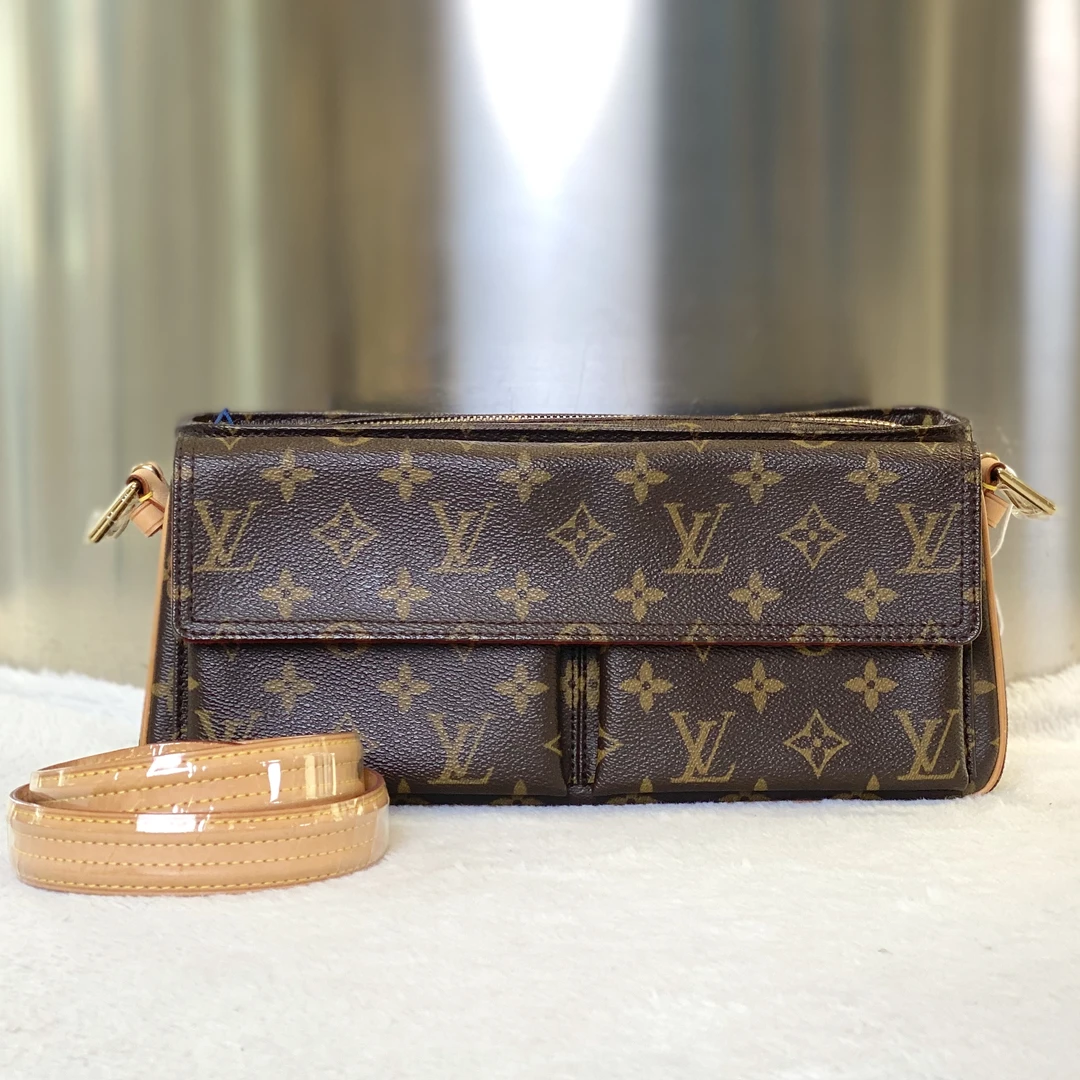 99新 LouisVuitton/路易威登 古有98新LV小号骆驼单肩包7603