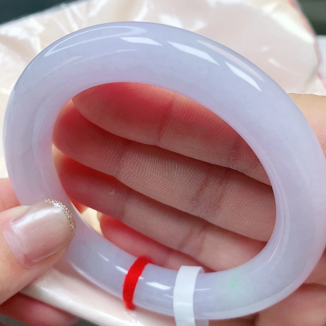 未镶嵌手镯翡翠缅甸纯天然A货翡翠冰粉紫罗兰166号