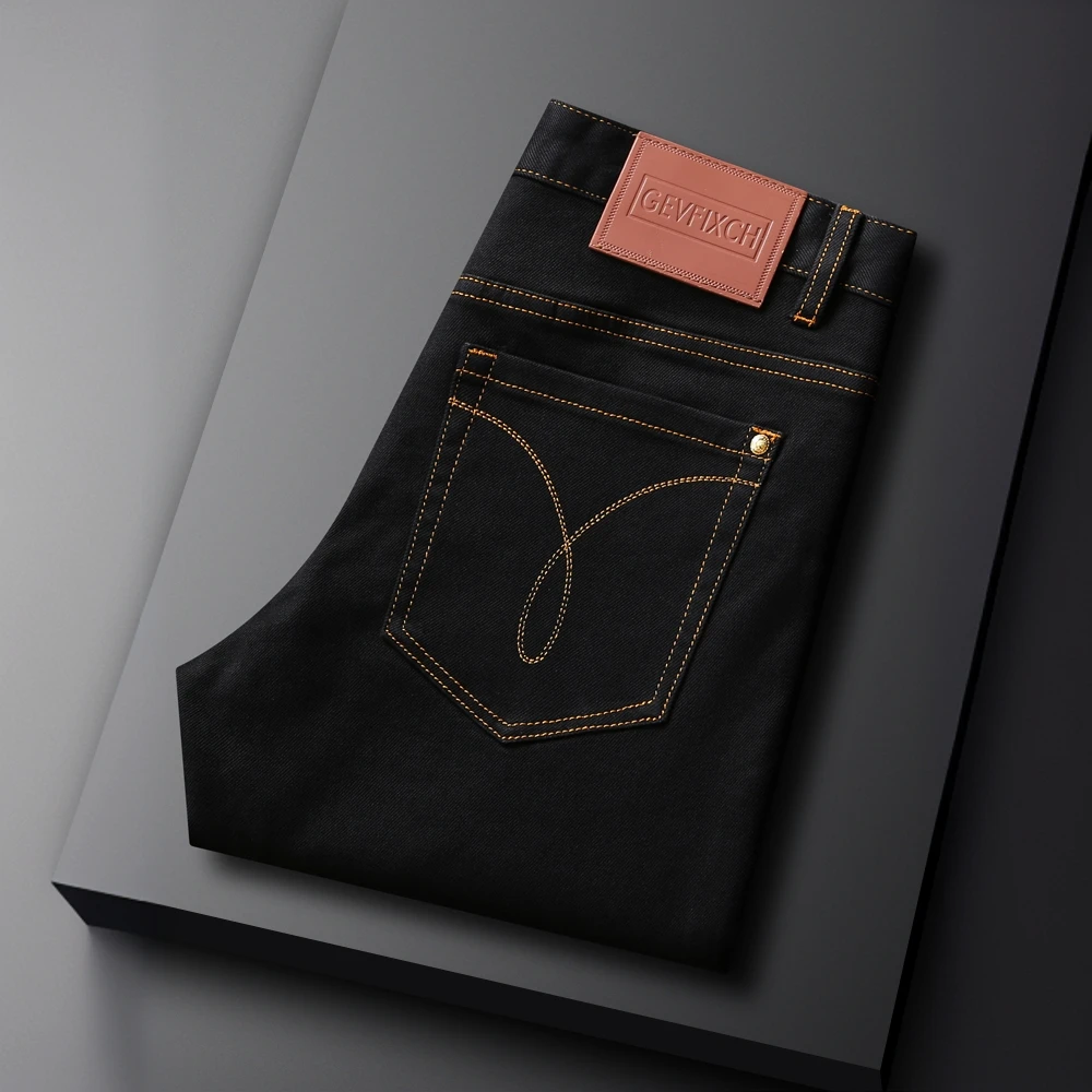 NENMIHONCHE/内米霍切潮流欧货夏季薄九分牛仔裤男士弹力修身百搭