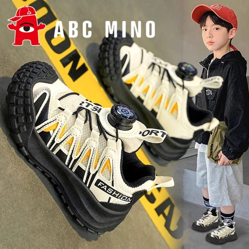 ABC MINO男童鞋子老爹鞋2025新款秋季爆款儿童轻便软底运动鞋男孩