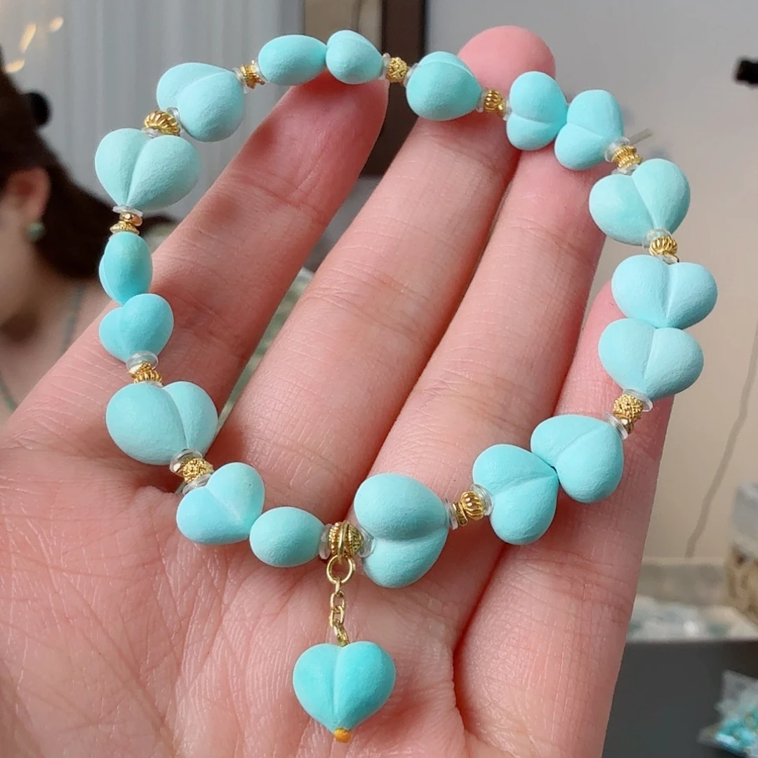 绿松石18K金镶嵌珠宝奇石