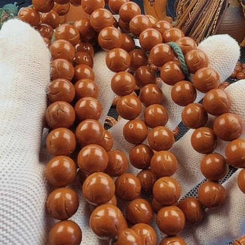 桃核吊坠盘****记10龙纹114颗