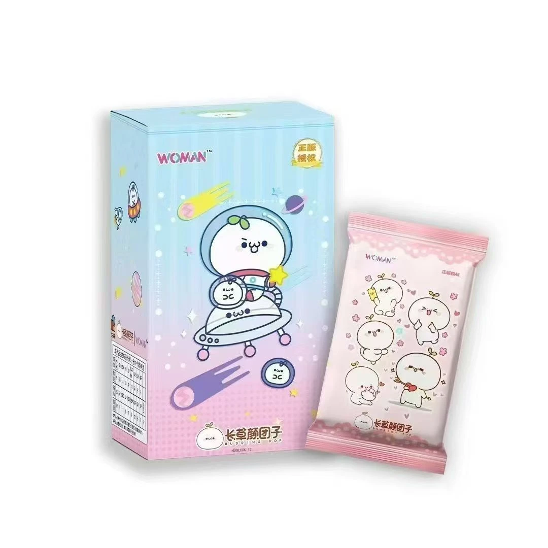 正版WOMAN长草颜团子卡片二次元萌物漫画周边卡牌盲盒便宜