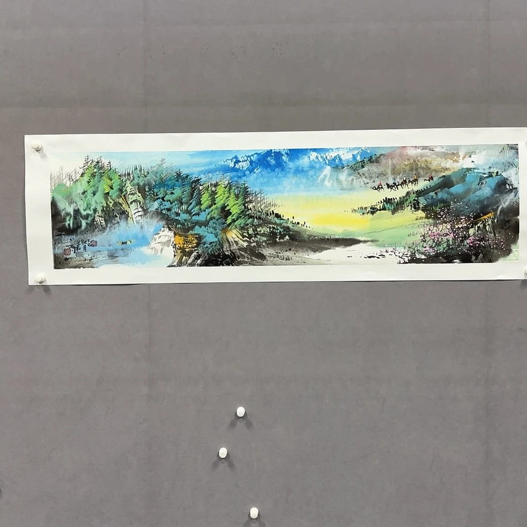 国画亲笔手绘放心去藏