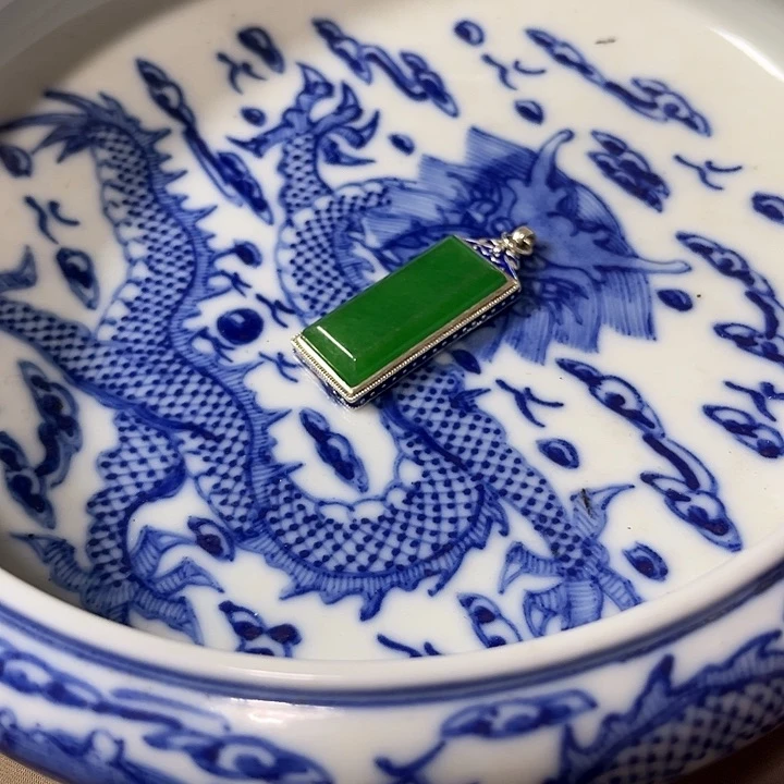 瓷片无事牌挂件美美