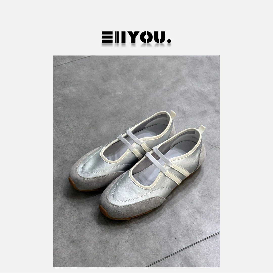 【ENYOU定制】夏日银色玛丽珍球鞋