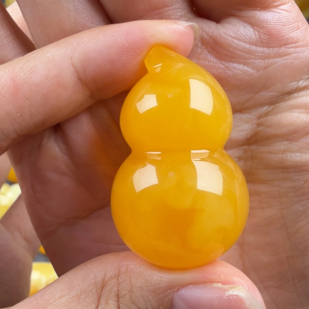 琥珀未镶嵌颈饰纯天然琥珀蜜蜡无优化