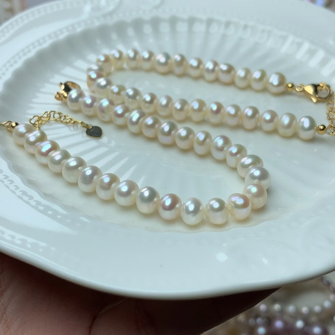 淡水珍珠6-7未镶嵌sl4手链
