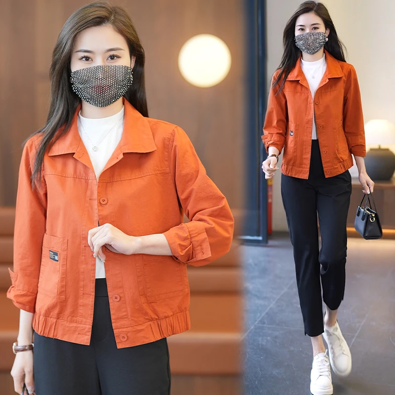 2025年新款秋季女士早秋短款洋气时尚小个子适用的薄款外衣小款上