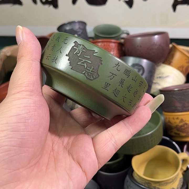 茶杯紫砂全手工紫砂主人杯
