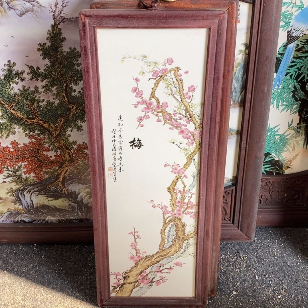 瓷55*21 景德镇瓷板画柴窑烧制