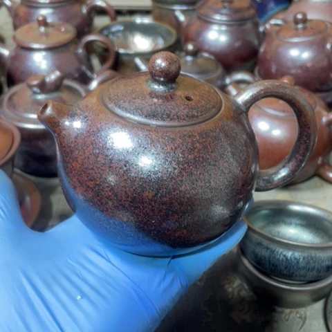 茶盏✨****✨建阳建盏微瑕茶壶