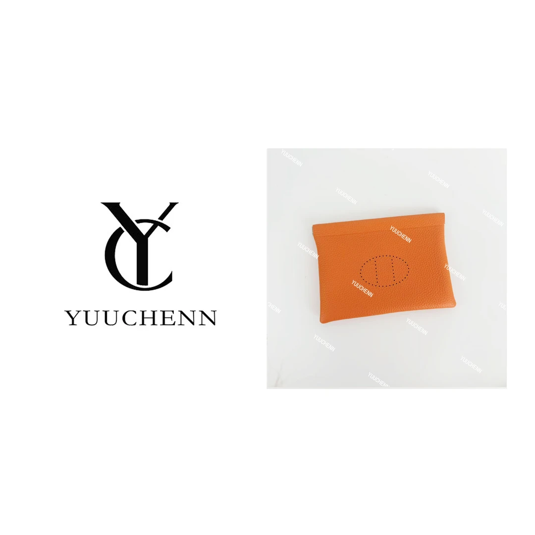 YUUCHENN/【伊芙琳卡包】进口Tc皮20cm 爱玛橙 HH5711