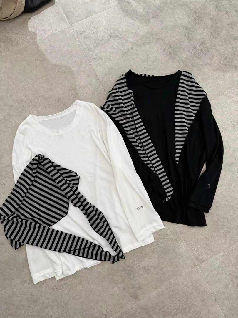 温柔瑶-蜜糖社秋款福利#韩系百搭“雪花棉”刺绣上衣#6109【配丝巾】