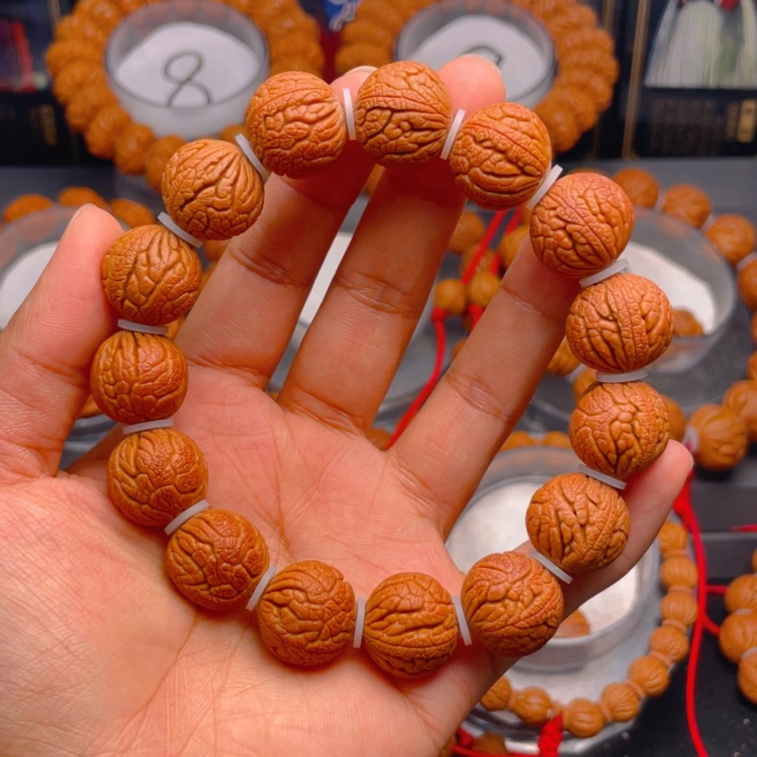 桃核手串红红火火6