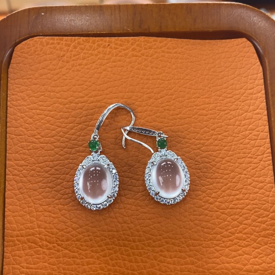 石英质玉套链银S925镶嵌?*?