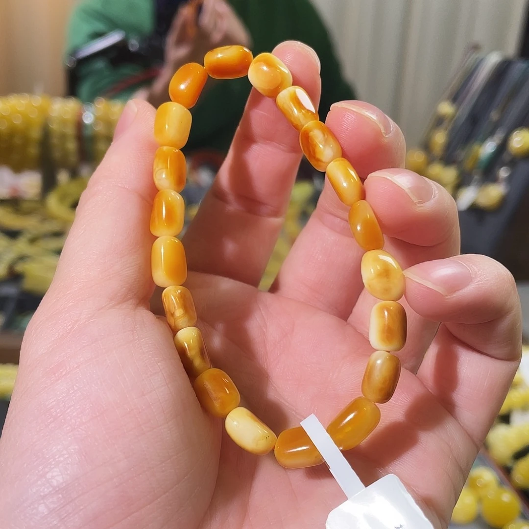 琥珀未镶嵌手链随形手串