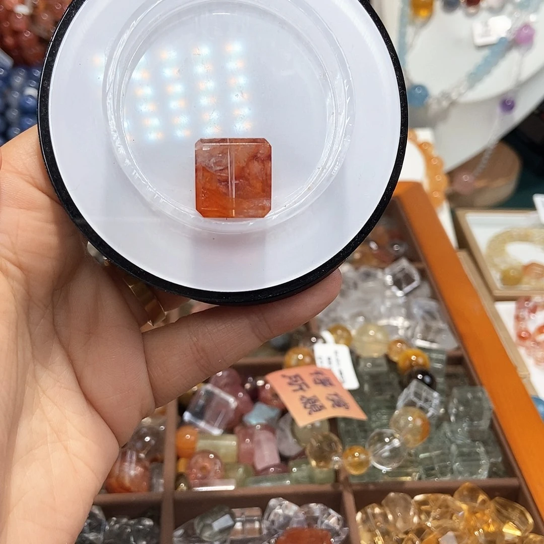 水晶手链未镶嵌A*y胶花方糖