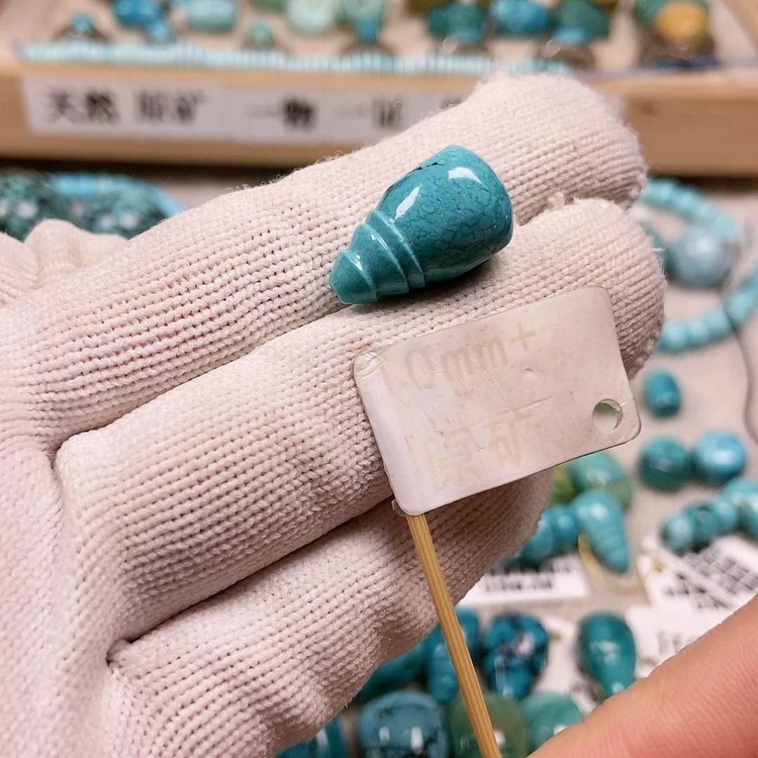 未镶嵌绿松石珠宝半成品