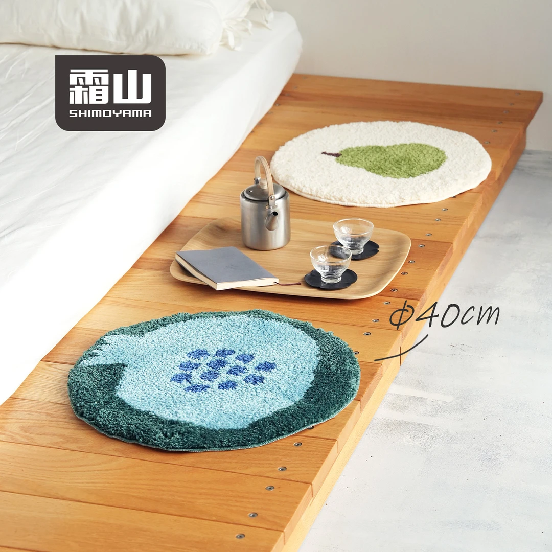 霜山防滑簇绒椅垫家用办公室防凉屁股垫可爱圆形学生加厚毛绒坐垫