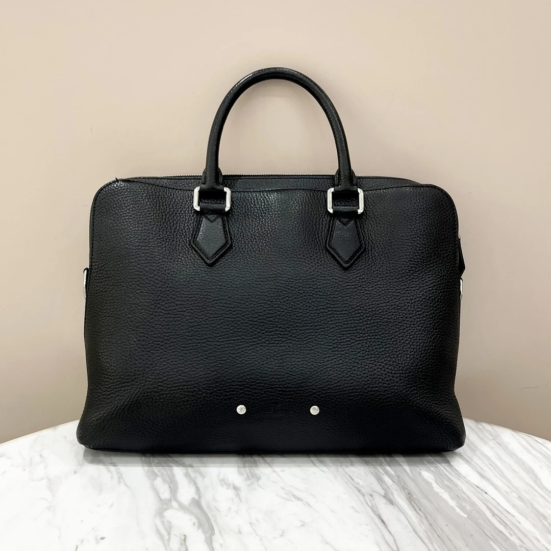 99新 LouisVuitton/路易威登 98新 LV黑色全皮款公文包 约36*26