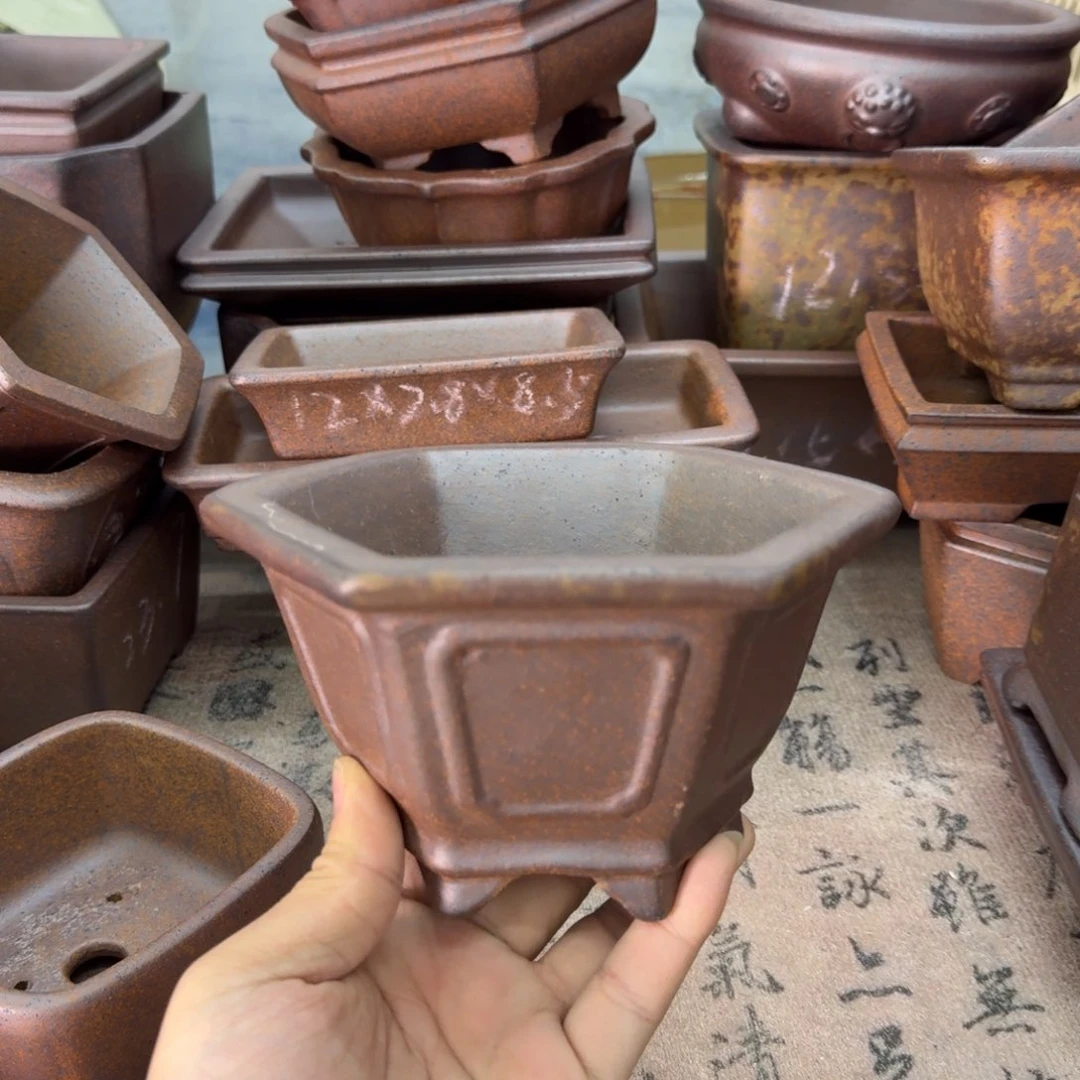 紫砂花盆80号宜兴紫砂正品花盆12x7