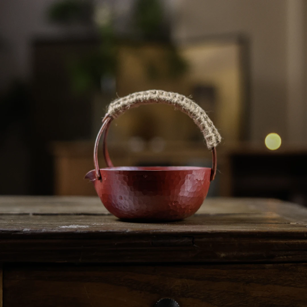 【静姐小院】器不同底款，紫铜提梁煮茶器（器不同0034）