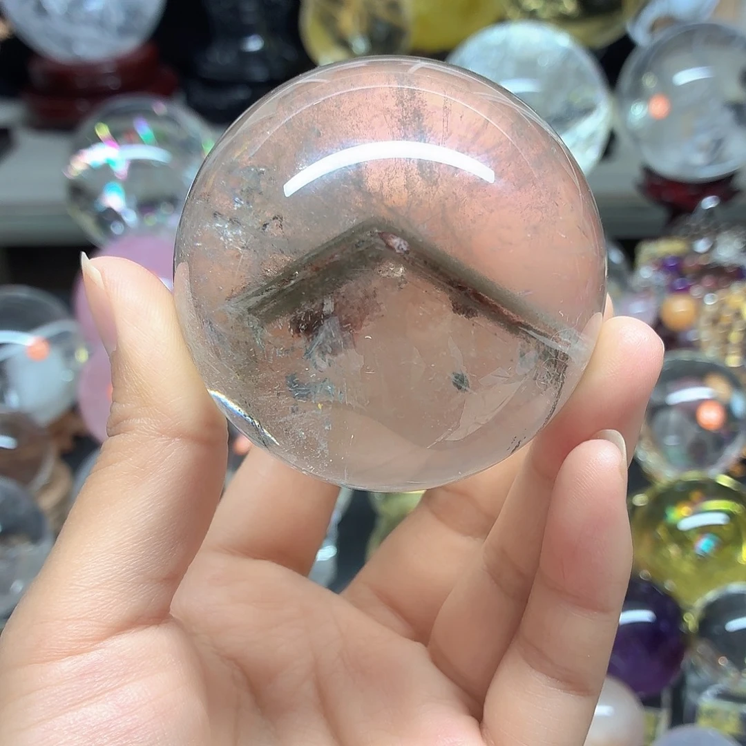 未镶嵌水晶珠宝半成品红幽灵6.55