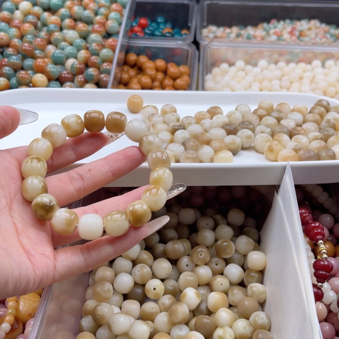 白玉菩提吊坠k13mm/30+5颗玉化桶珠