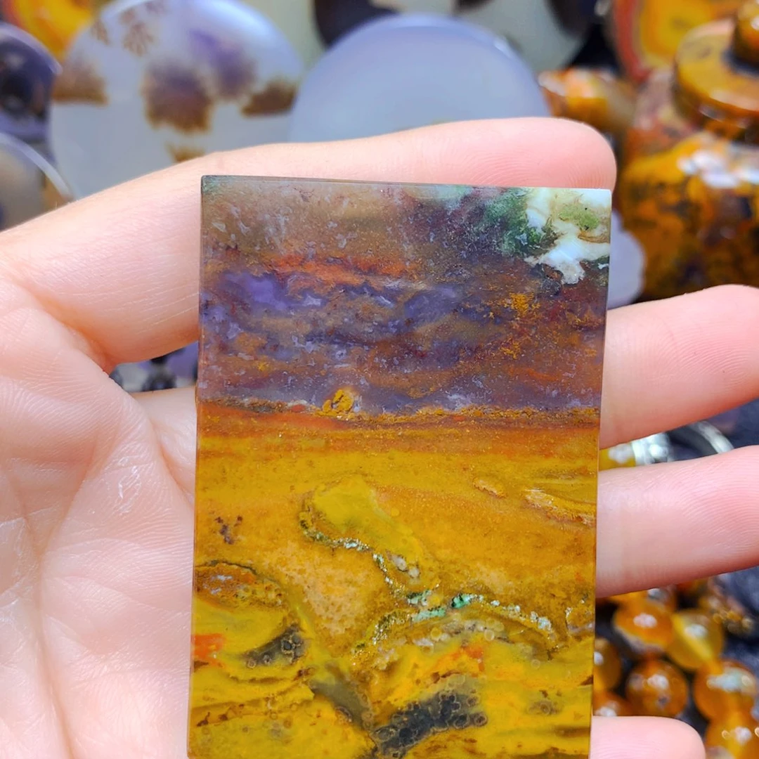 玛瑙/玉髓吊坠9未镶嵌三**圣