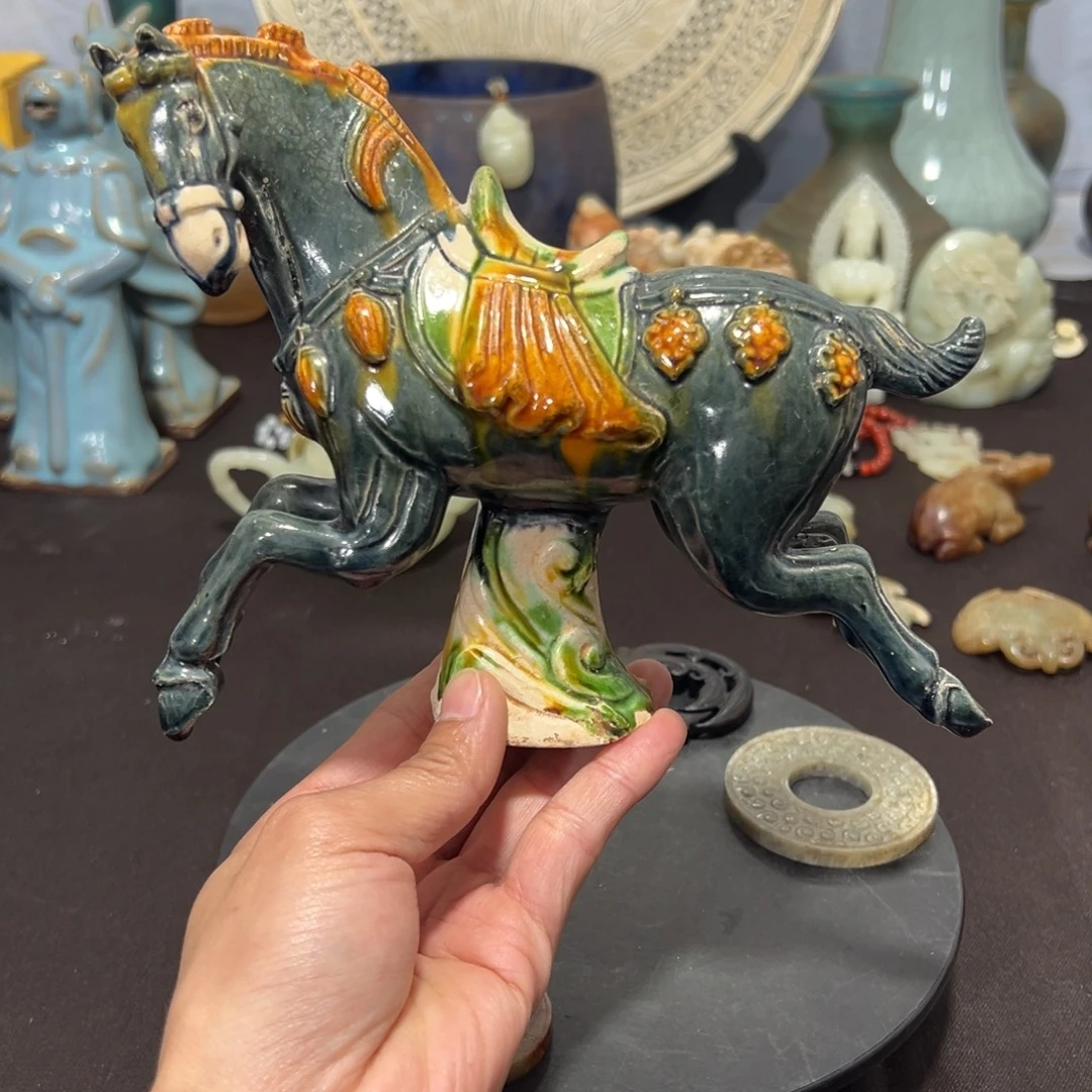 摆件三彩马 摆件 不包邮